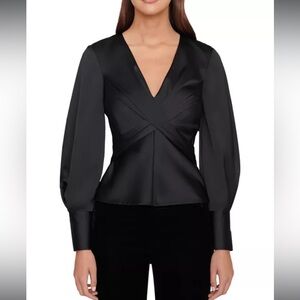 Staud Madison blouson sleeve top